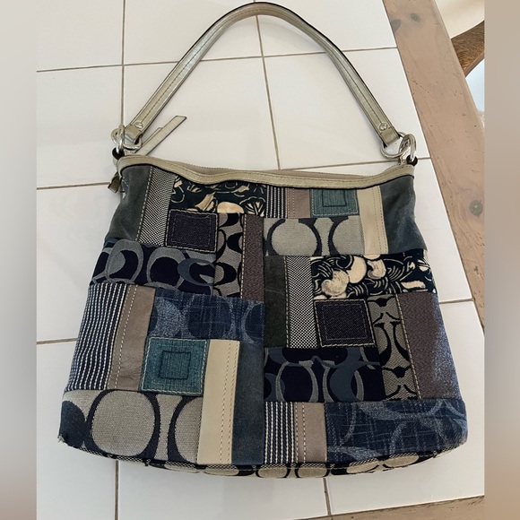Coach Handbags - Coach Multicolor Patchwork Shoulder Bag